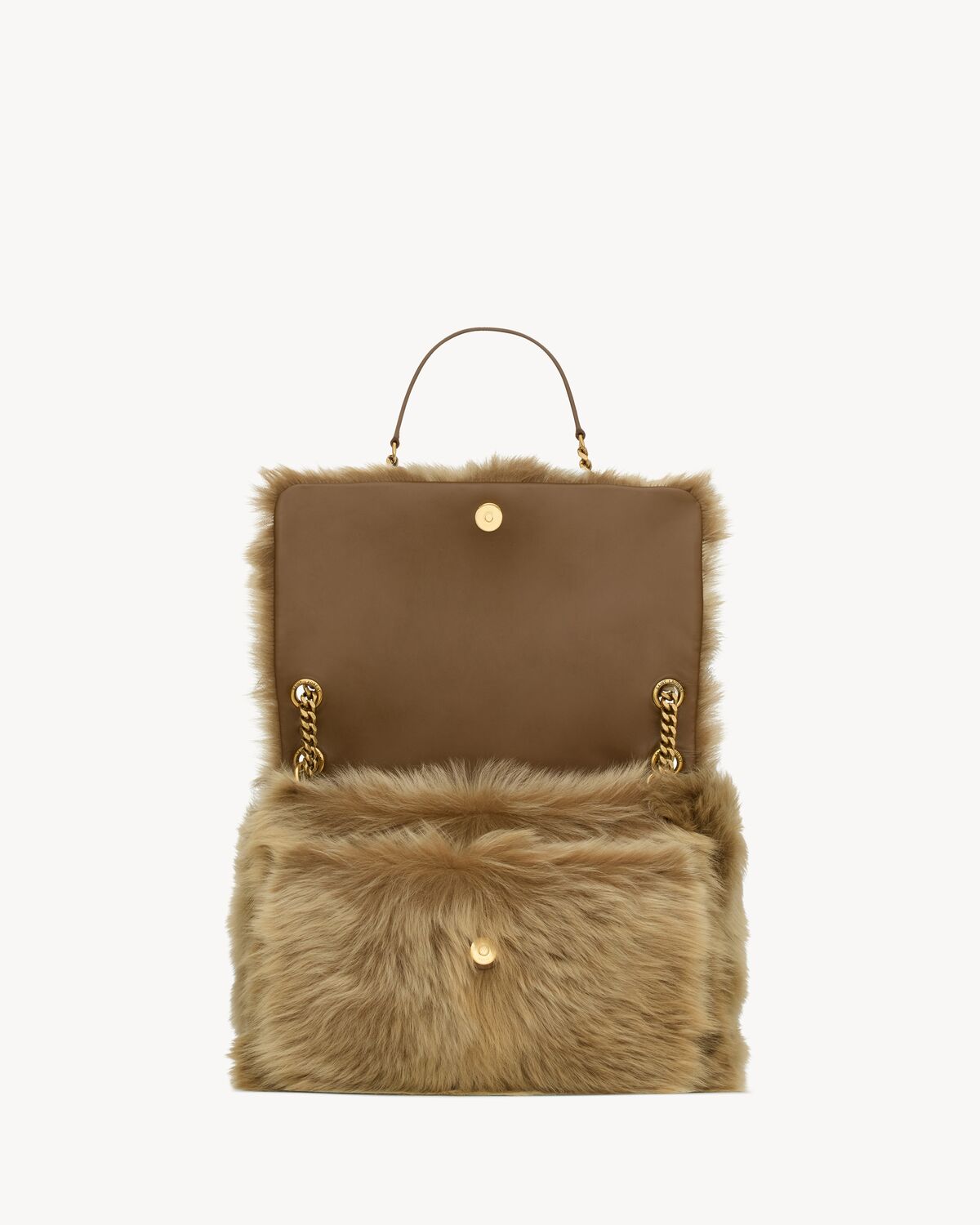 YSL Niki Large in Shearling - Image 4